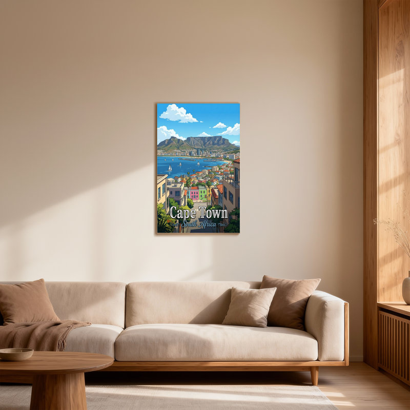 Scénario et paysages urbains Cape Town, H 18 po x l 12 po