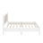 Wooden Vintage Platform Bed with Natural Rattan Headboard-322804507-322804504