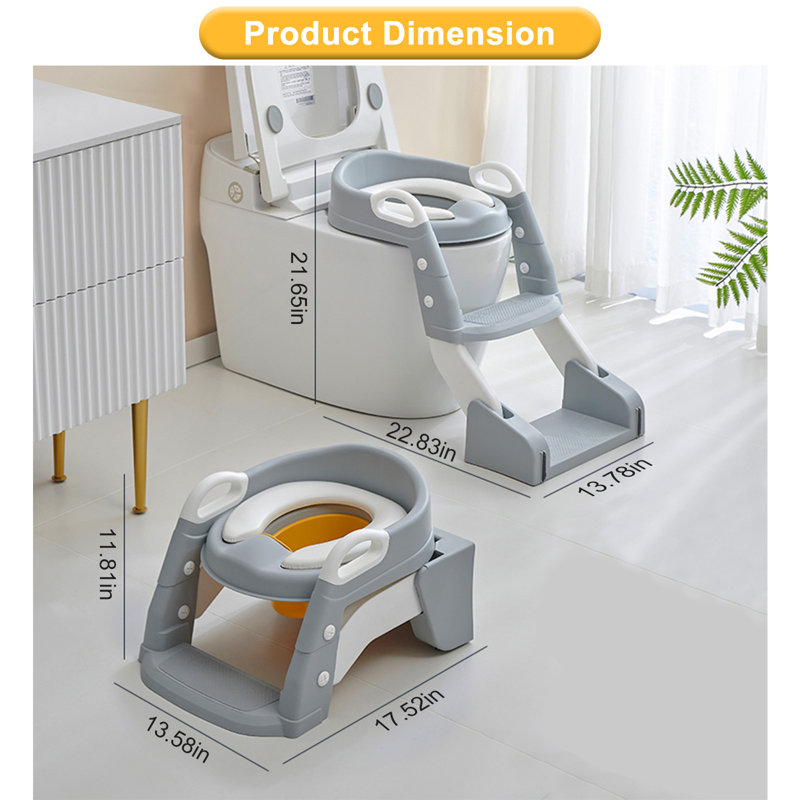Échelle de toilette 2-en-1