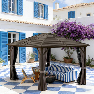 Outdoor Hardtop Gazebo Canopy, Durable Patio Shelter for Backyard, Garden & Outdoor Living Spaces