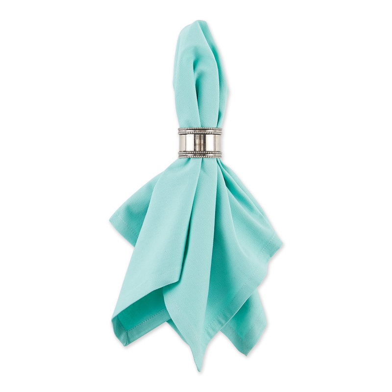 Desmand Cotton Square Napkin, Aqua