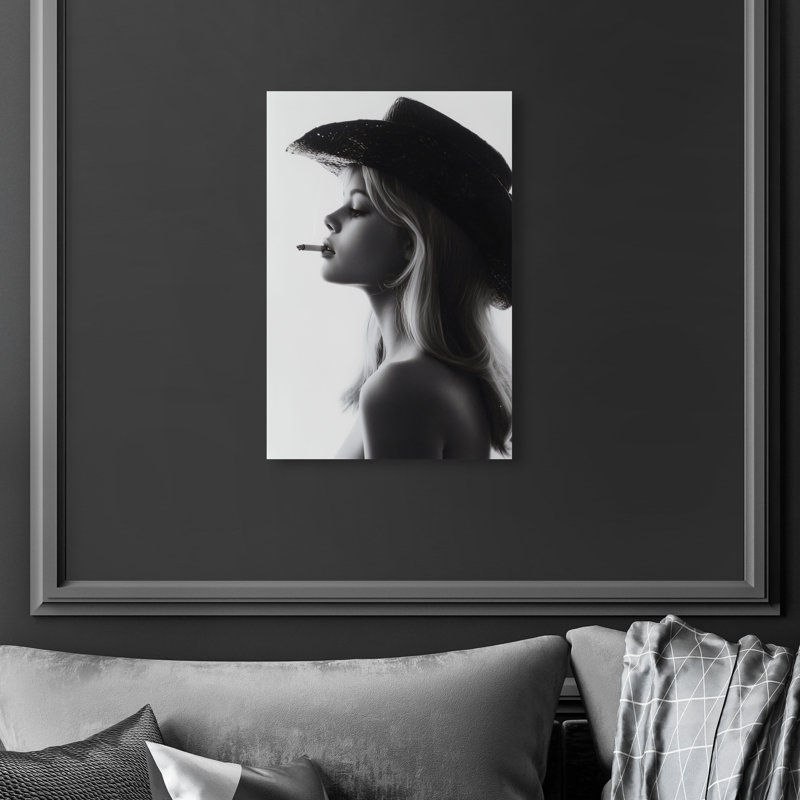 Desert Cowgirl Fashion Canvas Print by Oliver Gal, Black Frame, 10 x 15, 10"H x 15"W, Gallery Wrapped