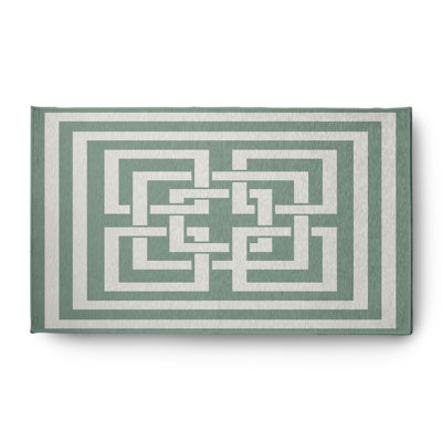 Pasty Chenille Geometric Indoor Rug