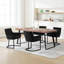 46.5 cm H Velvet Cantilever Chair-94668978