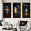 «Golden Full Moon Beach Dream By Night Shore II», 3 pièces-175261834-175261835