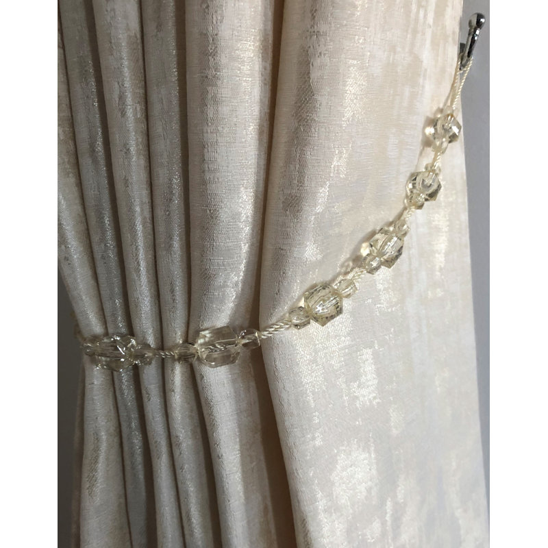 Damon 1.5cm Curtain Holdback/Tieback, Cream