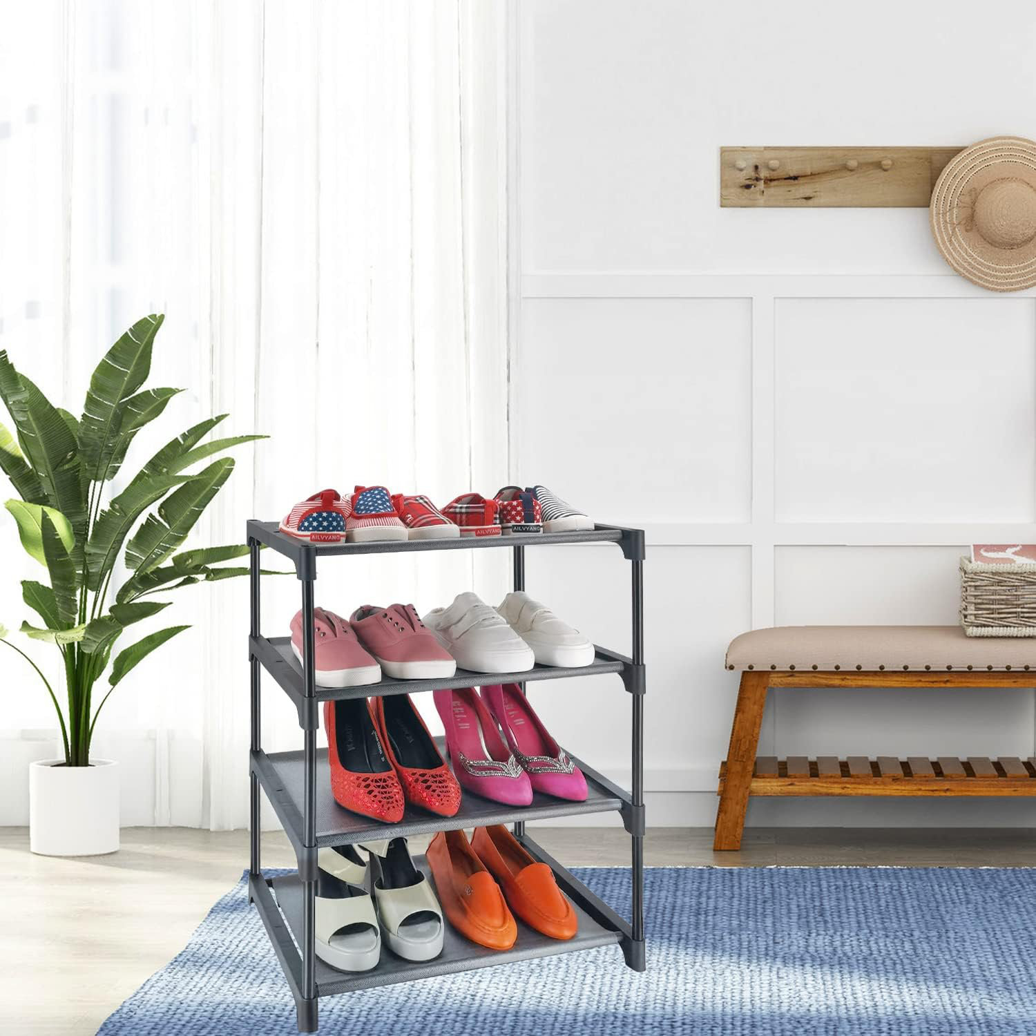 Rebrilliant 12 Pair Stackable Shoe Rack Wayfair