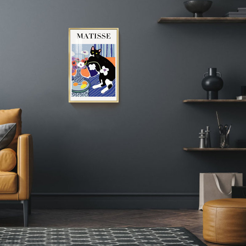 Art Matisse, Or, H 24 po x l 16 po x P 1,34 po