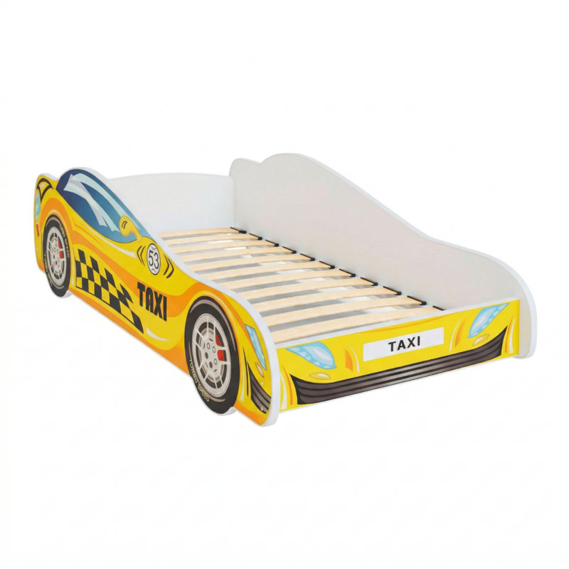 Car Taxi children's bed, Cot Bed/Toddler (70 x 140cm)