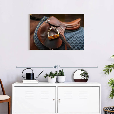 Mehar Brown Leather Saddle