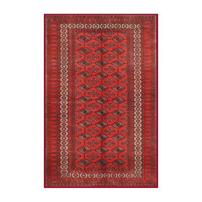 Tapis rouge / beige Southwestern