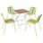 Dining Table Sets(Must include both Table and Chair) Modern PP Metal Set