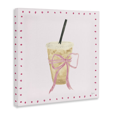 Art mural sur toile Glam Iced Coffee par Lucille Price