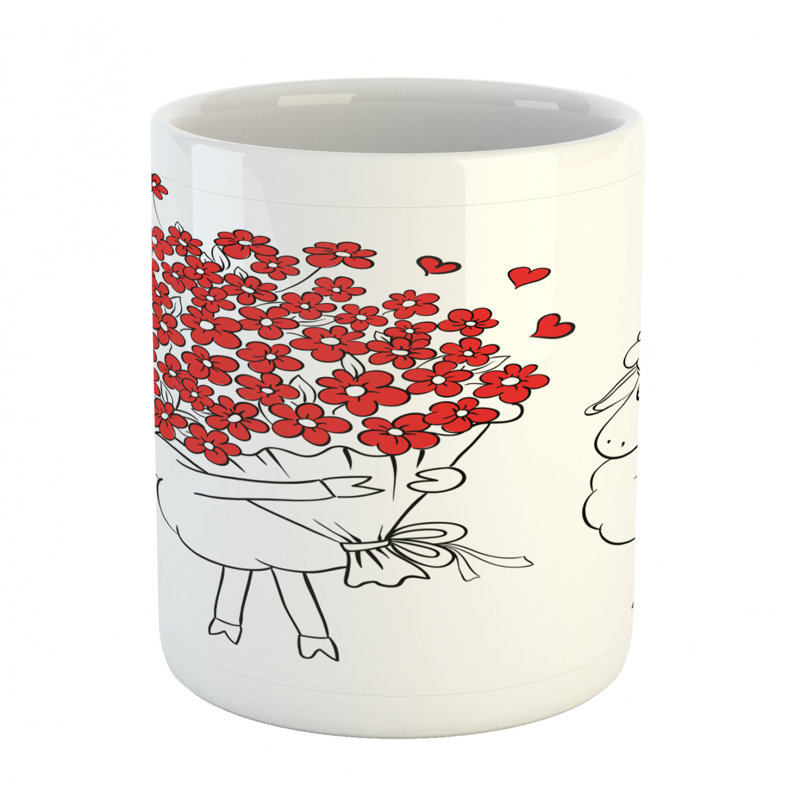 Grande tasse à café amateur chèvres