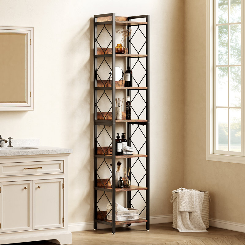 Etagere Shelves, Rustic Brown