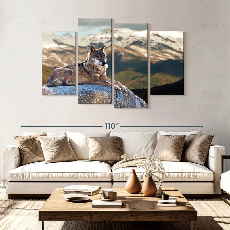 Brampt Iberian Wolf, 54" H x 84" W