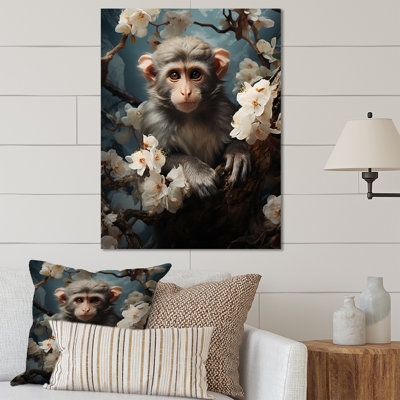 Palette de singe gris au printemps