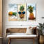 Ensemble de 3 pièces d'ananas sur toile-1237347521