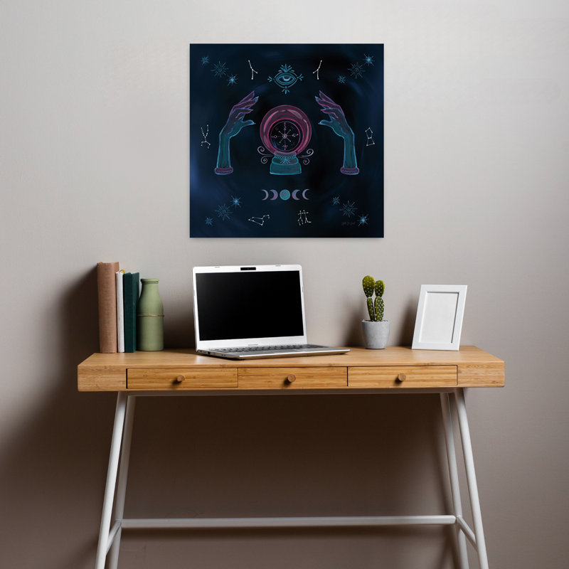 Mystic Fortune Teller, art contemporain, H 18 po x l 18 po