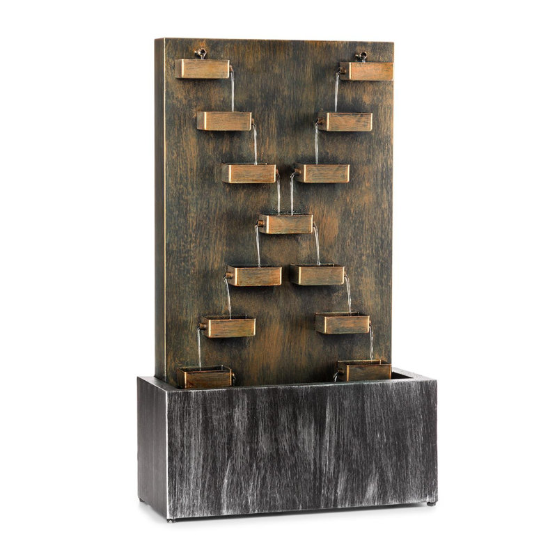 Outdoor Metal Weather Resistant Waterfall Fountain