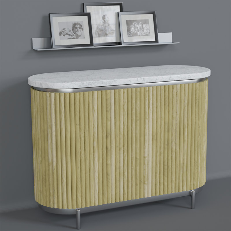 Tambour à billes simples de 1 po - (l 12 po x L 96 po), Peuplier naturel