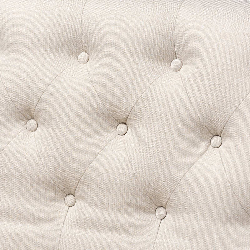 Banc rembourré Angelynne, Beige