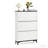 Modern White Shoe Storage Cabinet with 3 Flip Drawers, Slim Wooden Shoe Organizer, Space-Saving Entryway Cabinet for Hallways, Closets, Apartments, Easy to Assemble