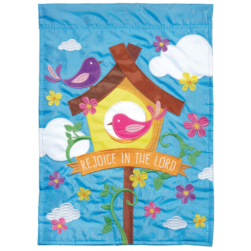Drapeau de jardin en polyester 18 x 13 po Ermelinda