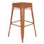 Tabouret de comptoir sans dossier intérieur / extérieur Briahnna-1422314982-1422314973