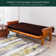 Textured Grid Stretchy Washable Box Cushion Futon Slipcover