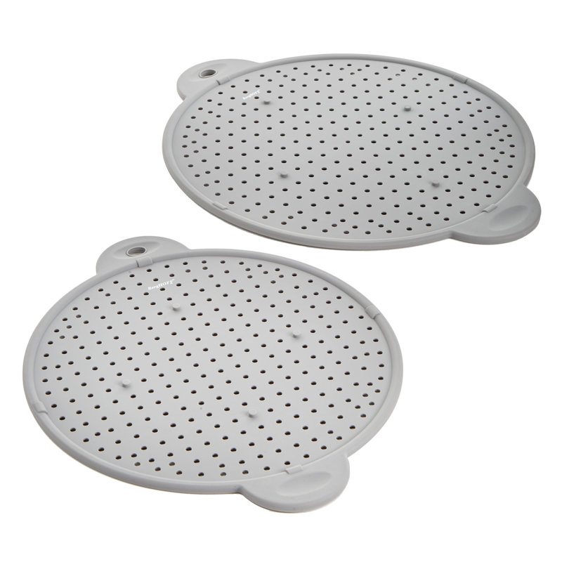 Ensemble d'éclaboussures en silicone 2 pièces BergHOFF pour casseroles et poêles de 6 "à 12,5"