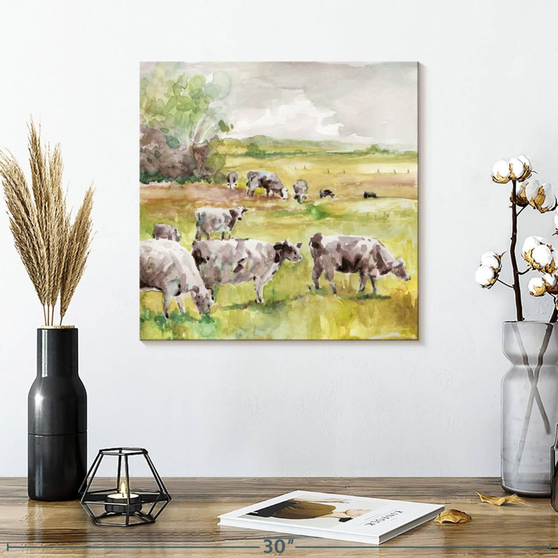 Spring Herd, 16" H x 16" W