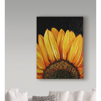 Duniya «Sunflower», reproduction de peinture acrylique sur toile tendue