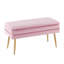 Banc de rangement en velours Agostino-486092664