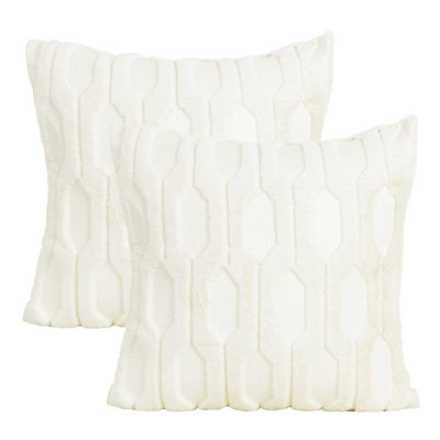 Tatami Embroidery Square Throw Pillow Covers
