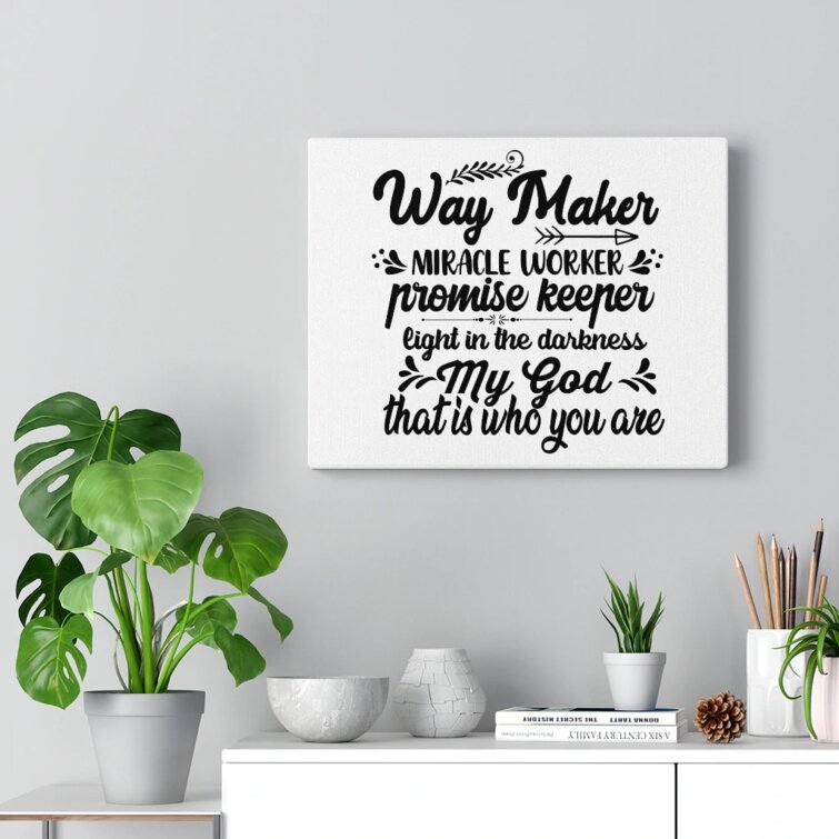 Way maker miracle worker promise keeper light in the darkness - Religious |  Poster