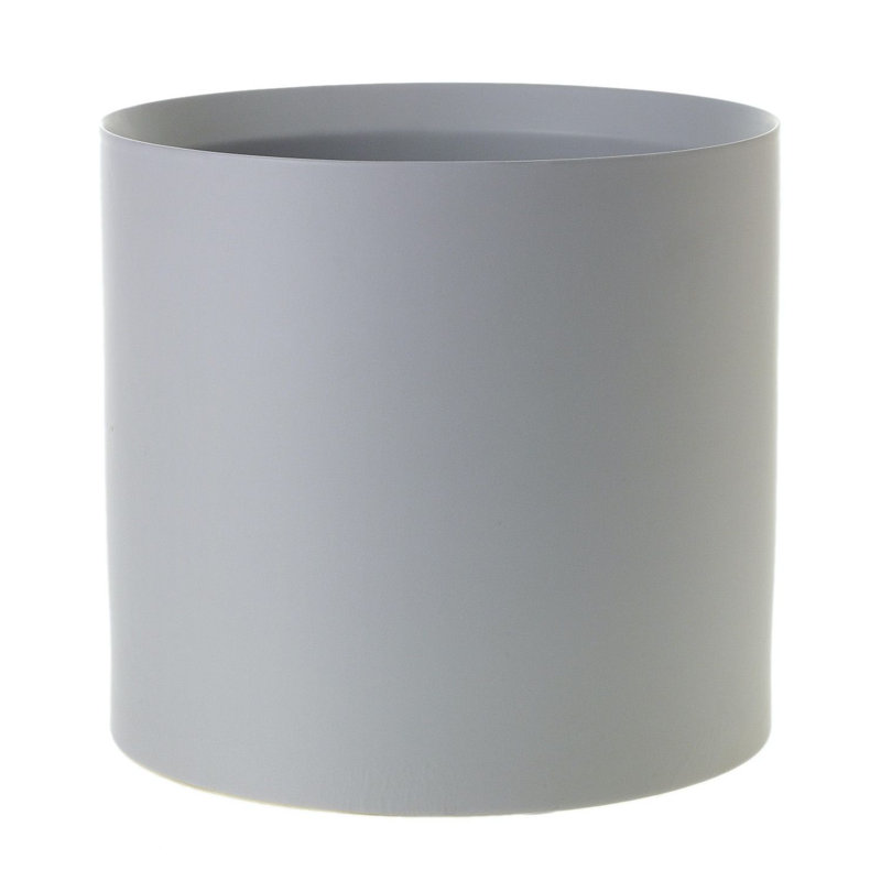 Pot à fleurs en céramique Parsons, Gris, H 11,75 po x l 12 po x P 12 po