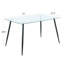 Plateau de table de salle à manger en verre trempé 51 po Modern Kitchen-1529523338