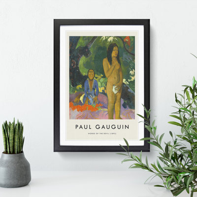 Words of the Devil Print by Paul Gauguin - Picture Frame Painting