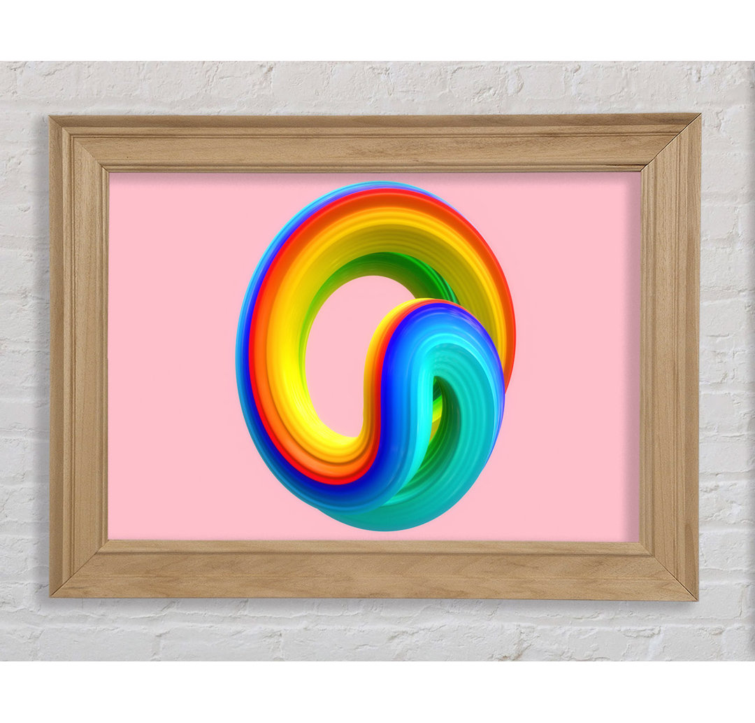 The Rainbow Swirl Paste - Einzelner Bilderrahmen Kunstdrucke