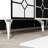 Stylish Console Table, White & Silver, 100% Melamine Coated Particle Board, Thickness: 0.7 inches | Perfect for Entryway & Living Room, Durable & Modern Design-2009194303