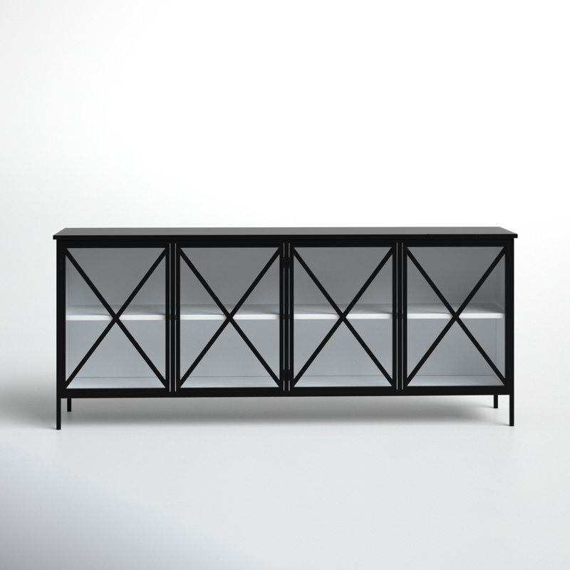 Tildon 79'' Sideboard, Black/White