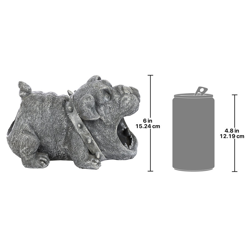Butch the Bulldog Gutter Guardian Downspout Statue