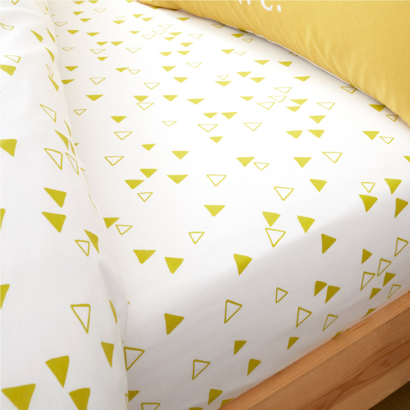 Giraffe Shapes Fitted Sheet, Single (3')