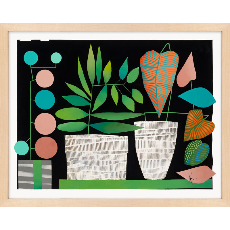 My Mother's Garden Print by Lee Lessem, 50" H x 40" W x 1.25" D, Beige