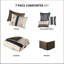 Édredon 100% grand - bleu marine, avec 7 pièces bleu marine