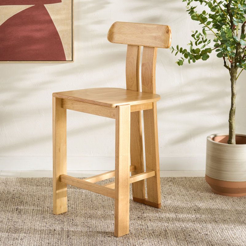 Cayde Wood Counter Stool, Light Blonde