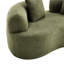 Capacité de 350 lb 64,93 po courbé en velours, mousse haute densité, non boulochage, sans assemblage, pour rassemblement, respirant, appartements