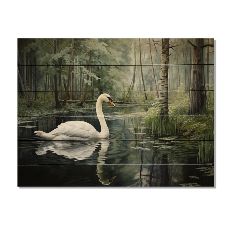 Forest Sawns In Shadows II sur impression sur bois, H 30 po x l 40 po x P 0,78 po