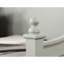 Lit de jour simple gris, conception d'affiche avec embouts, design transitionnel, détails de moulure, bois massif pour installation de nuit, finition gris - lit de jour de style gris, avec literie